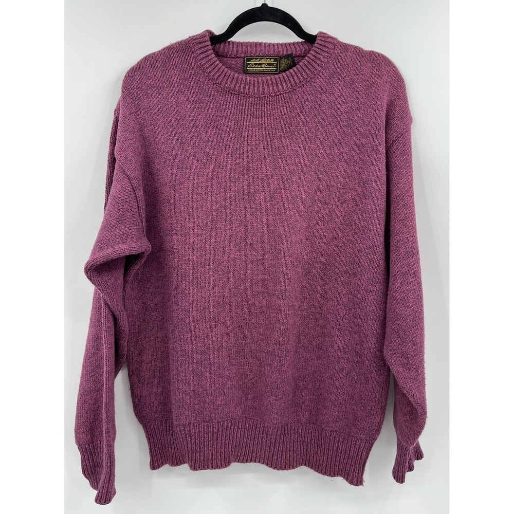 Vintage Eddie Bauer Cotton Blend Crewneck Sweater Size Medium USA Made